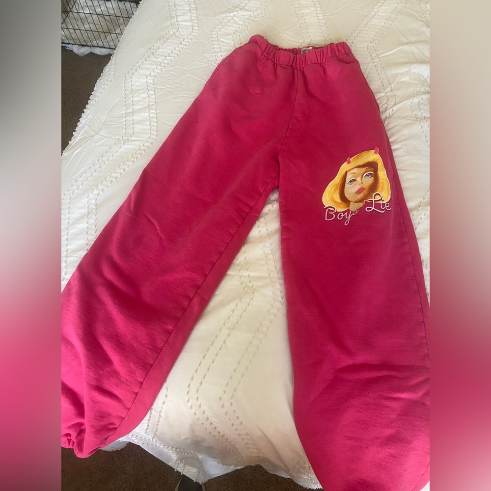 Boys lie Barbie sweatpants
